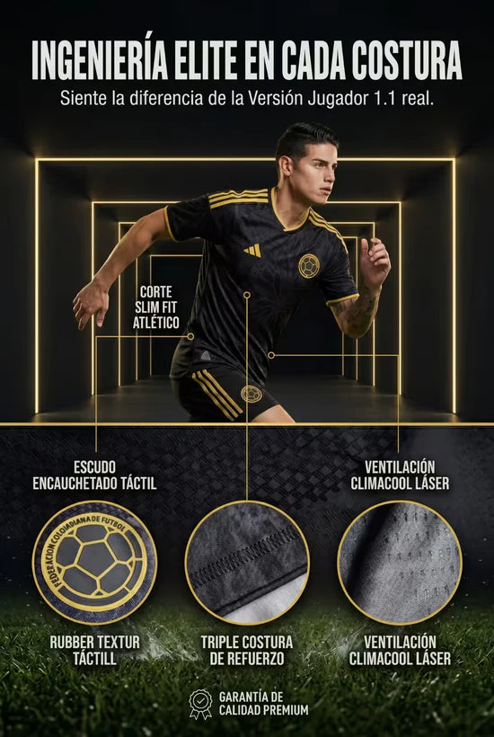 [PROMO] Camiseta de Colômbia Negra