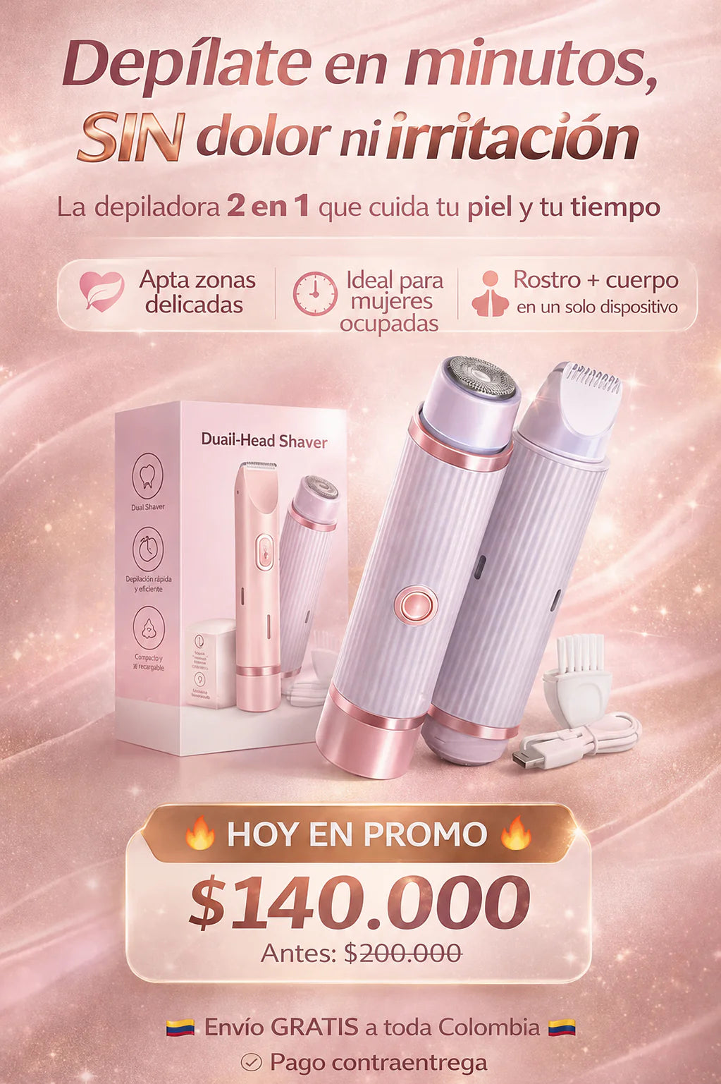 [PROMO] Depiladora Double 2 en 1 🩷